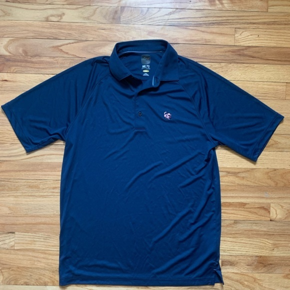 Greg Norman Micro Liz ML75 Play Dry Embroidered Size Medium Short Sleeve‎ Polo